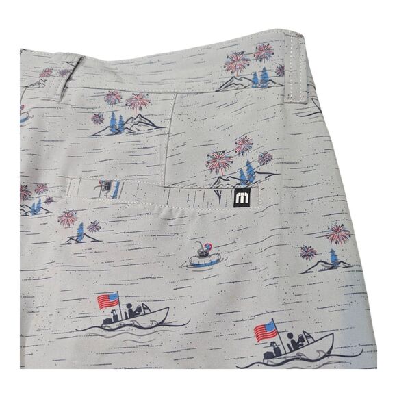 Travis Mathew Men's Size 34 Vacation Vibe flat front Shorts Golf Beach USA - Picture 5 of 8